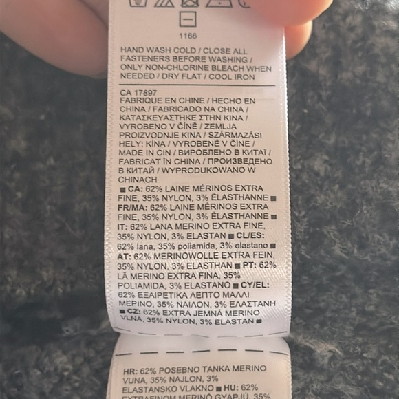 Athleta Westlake Textured Cardigan Extra Fine Merino Wool Soft 3X NWOT 982864 - Picture 13 of 14